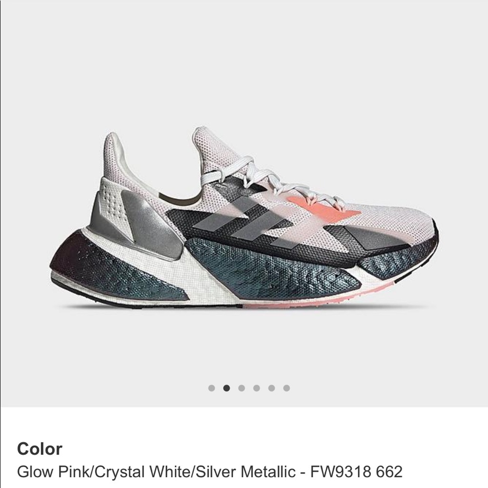 ADIDAS X9000L4 RUNNING SHOES Glow Pink/Crystal White/Silver Metallic